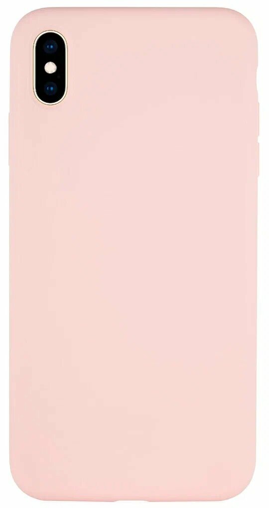 Силиконовый чехол "vlp" для iPhone XsMax, светло-розовый