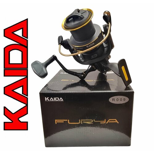 катушка рыболовная kaida furya r011 5500 с передним фрикционом карповая Катушка карповая Kaida Furya 5500 R009-55