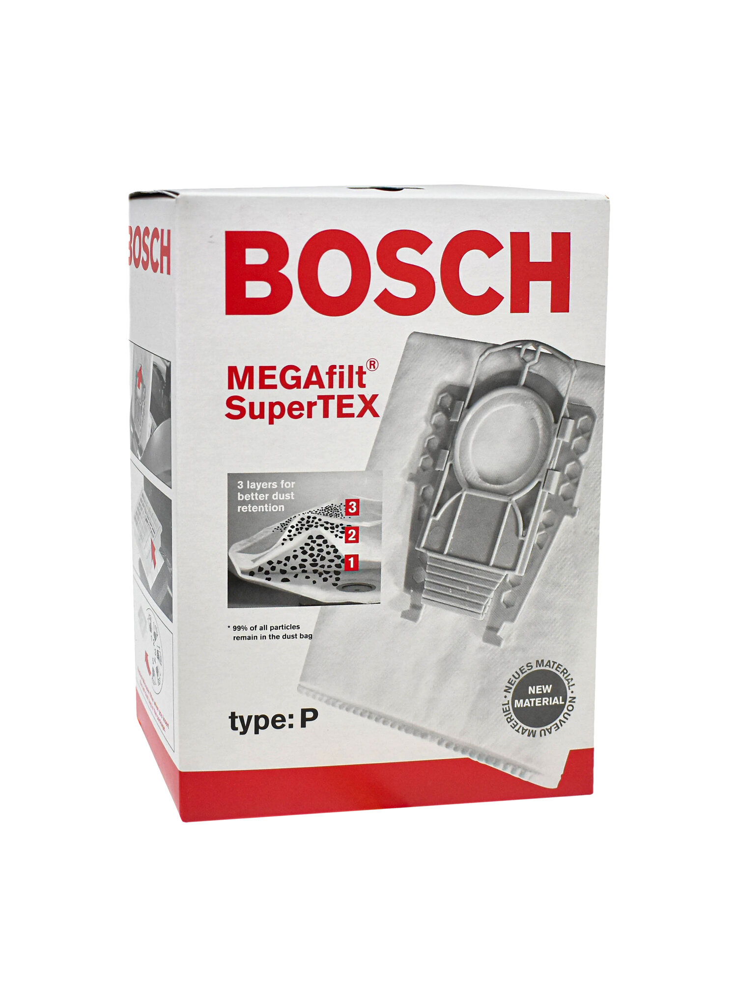 Набор мешков с фильтром для пылесоса Bosch, 462586, Тип P