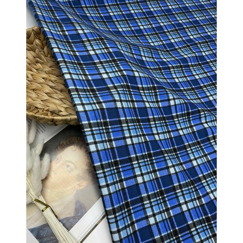 Фланель рубашечная в клетку / 2 п. м. / ширина 150 см / 183 г/кв. м / 100% хлопок