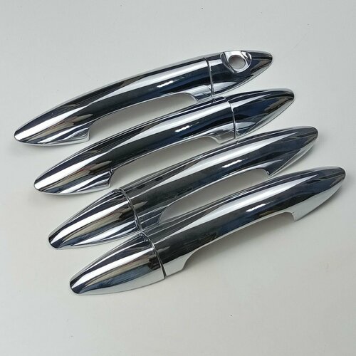 Хром накладки на ручки для Kia Rio III 2011-2016 3-е поколение комплект на 4 двери ABS-пластик 1680₽