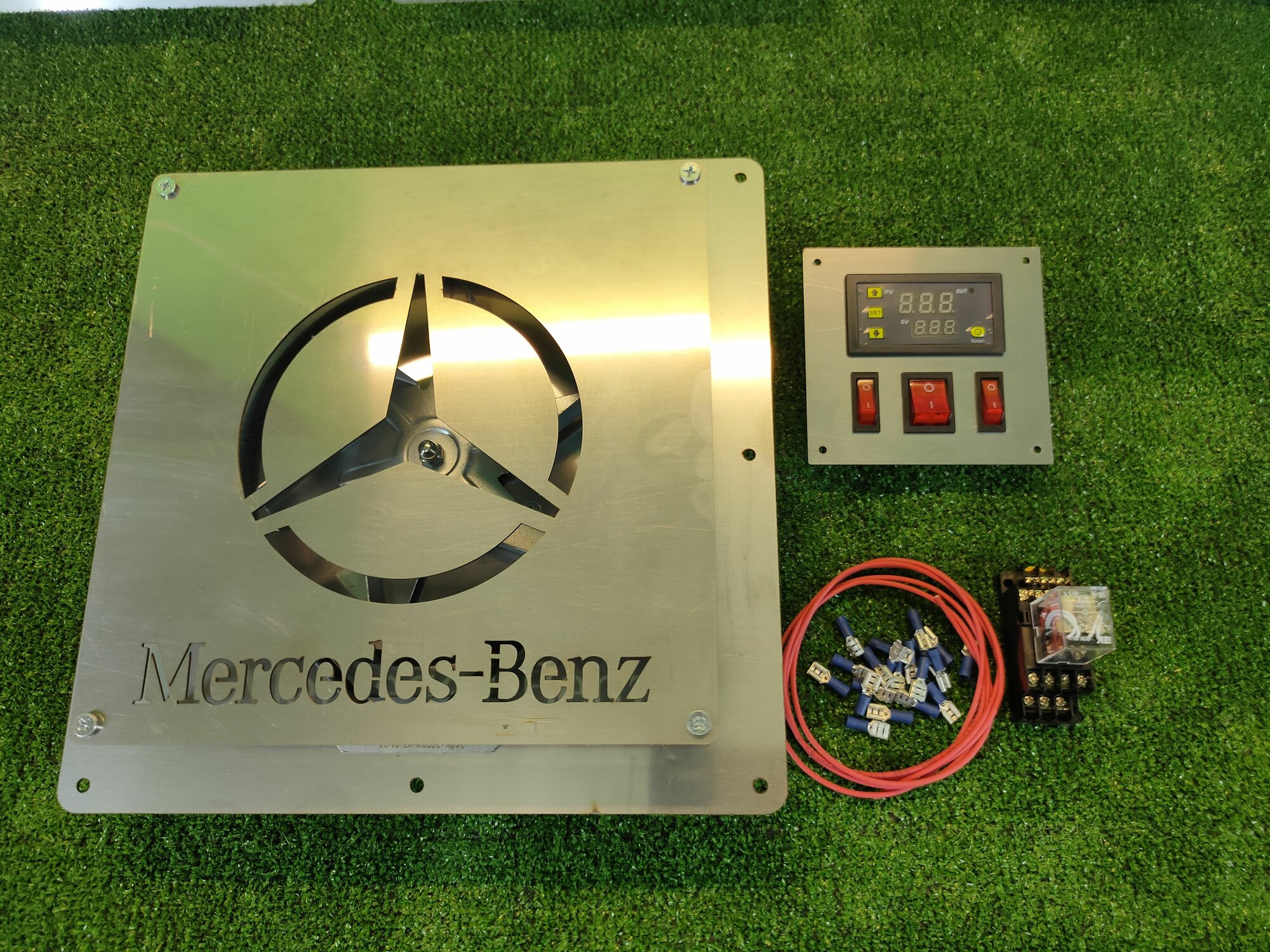 Конвекция для коптильни Mercedes ТЭН 2кВт+панель управления+реле 3кВт