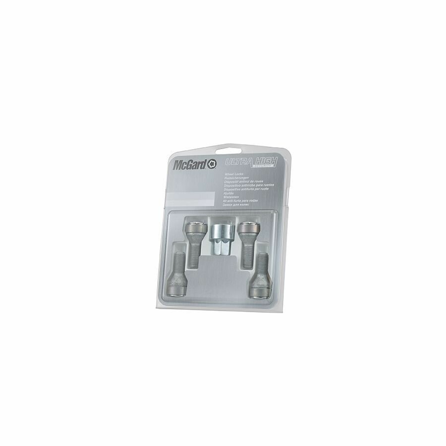 Болты-секретки McGard 27261SL M12x1.25, конус, длина стержня резьбовой части 25.6mm, длина 54,1mm ключ19mm, 4 болта 1кл, вращающееся кольцо,