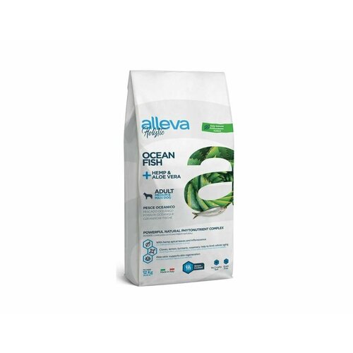 Сухой беззерновой корм Alleva HOLISTIC ADULT OCEAN FISH MEDIUM/MAXI для взрослых собак средних и крупных пород, с океанической рыбой, 12 кг