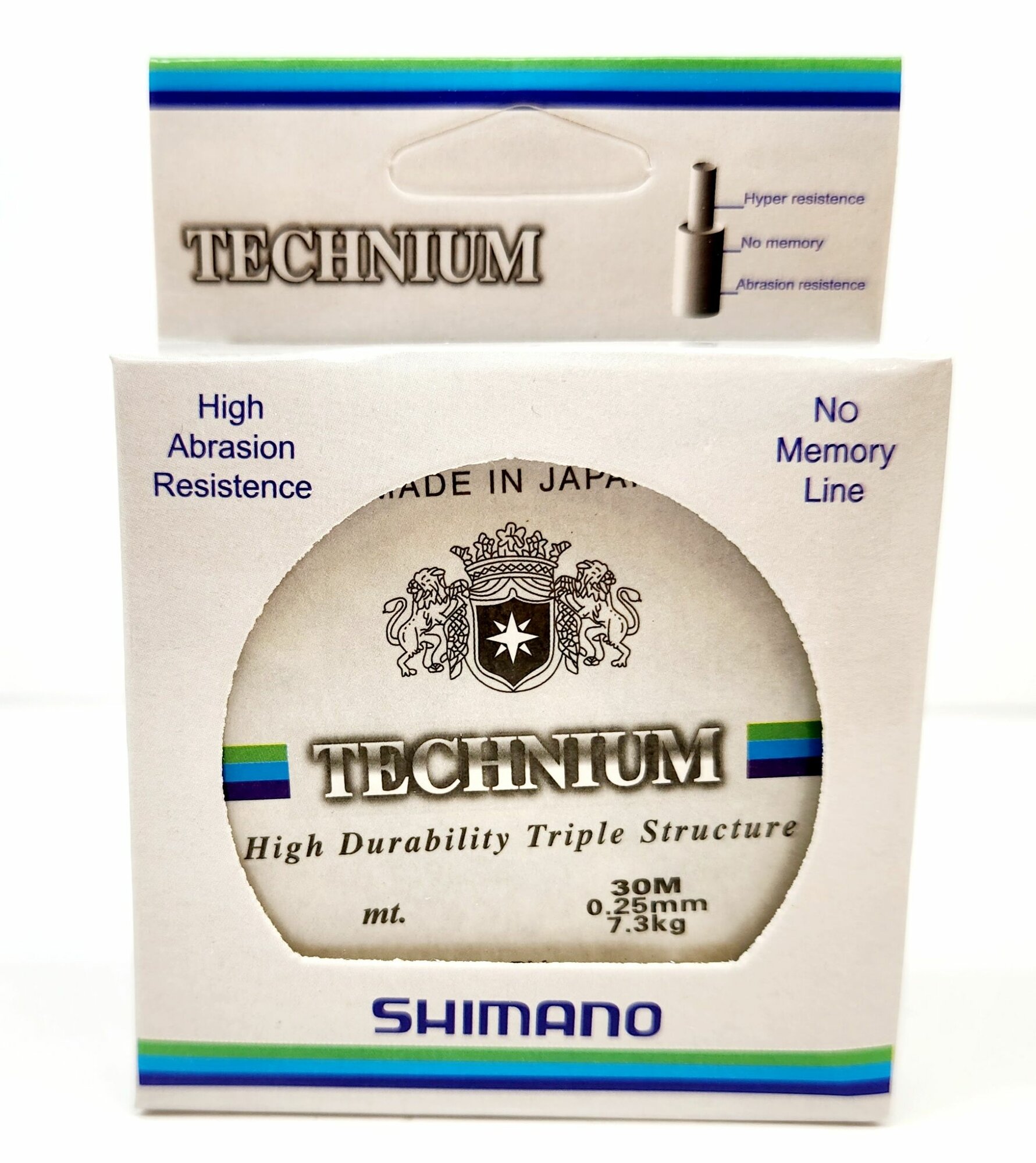 Леска SHIMANO technium 0.25 мм. 7.30 кг. 30 м. зимняя