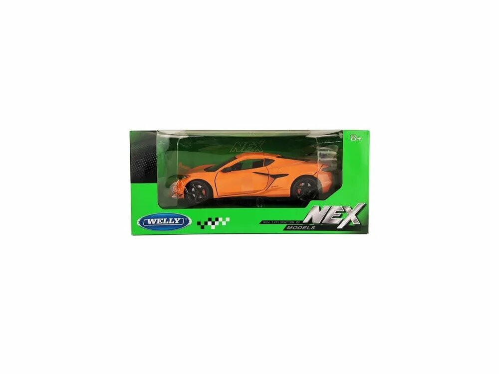 Машинка WELLY 1:24 Chevrolet Corvette Z06 оранжевый