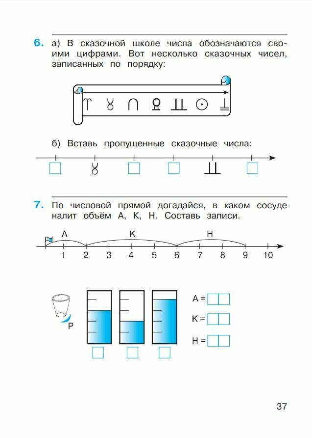 Математика. 1 класс. Рабочая тетрадь. В 2-х частях. ФГОС - фото №7