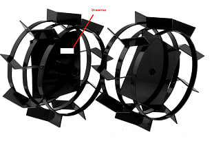 Грунтозацепы для мотокультиватора 430х200 мм 2 шт