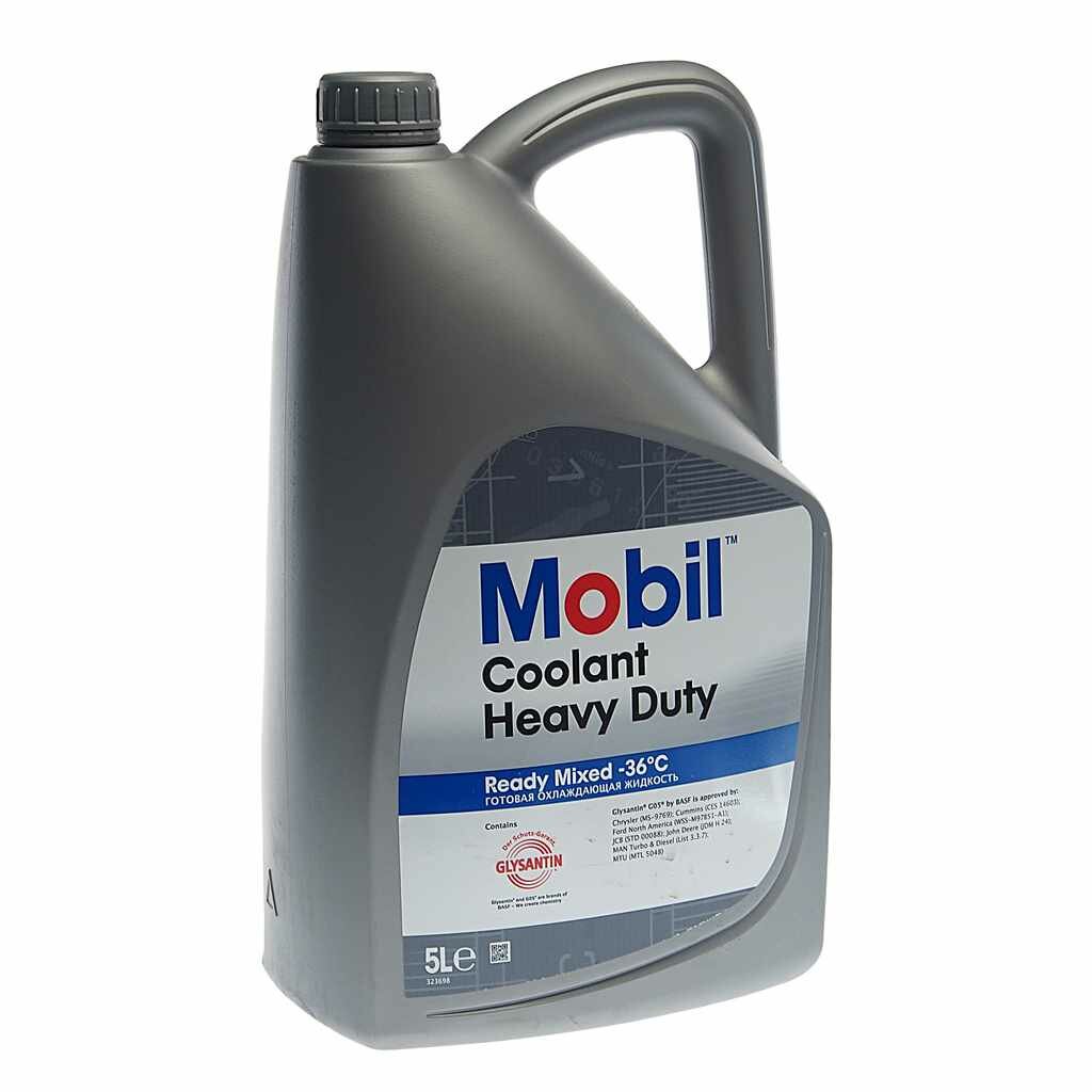 фото MOBIL 720943 Антифриз красный 5л COOLANT HEAVY DUTY MOBIL