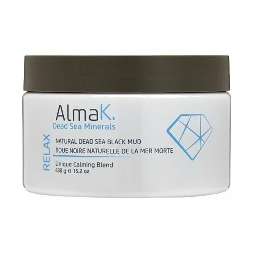 маска для тела с грязью мёртвого моря alma k natural dead sea black mud 430 г Маска для тела с грязью Мёртвого моря Alma K. NATURAL DEAD SEA BLACK MUD