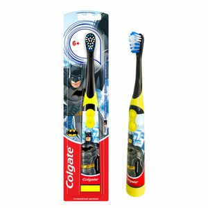 Электрическая зубная щетка Colgate Batman EAKSRLBMPBA1, черный/желтый