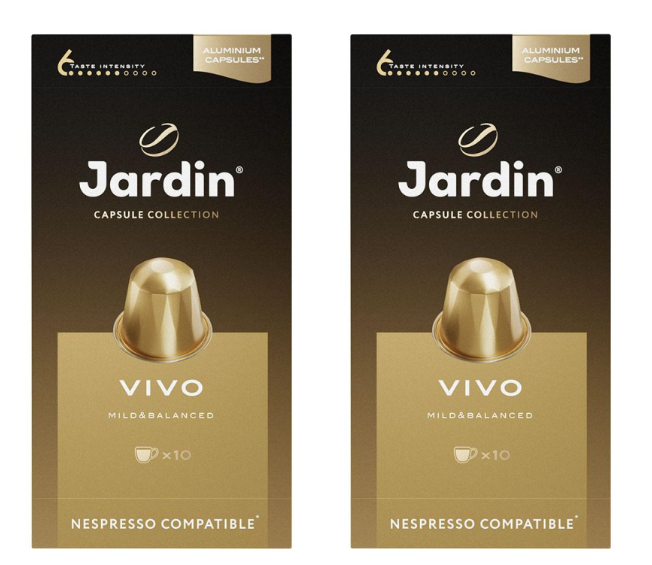 Jardin Кофе в капсулах Vivo, 10 шт x 5 гр, 2 уп