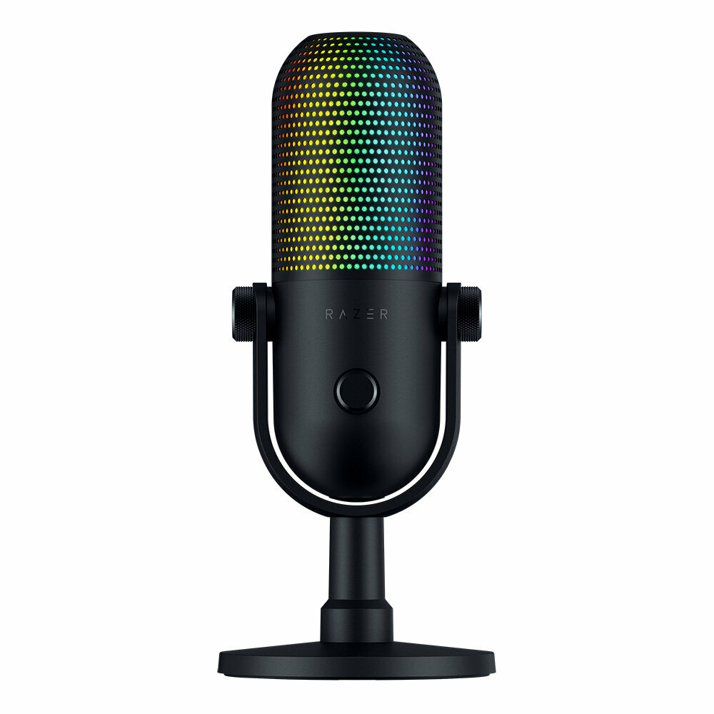 Микрофон Razer Seiren V3 Chroma (Black) USB, Подсветка Chroma RGB, конденсаторный, cуперкардиоида, сенсорная панель