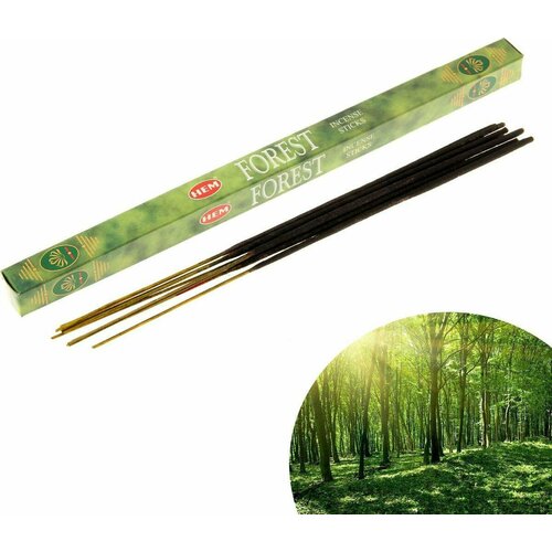 Hem Incense Sticks FOREST (Благовония ЛЕС, Хем), уп. 8 палочек. благовония hem incense sticks forest лес 20 палочек