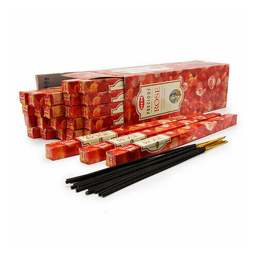 Hem Incense Sticks PRECIOUS ROSE (Благовония драгоценная роза, Хем), уп. 8 палочек.