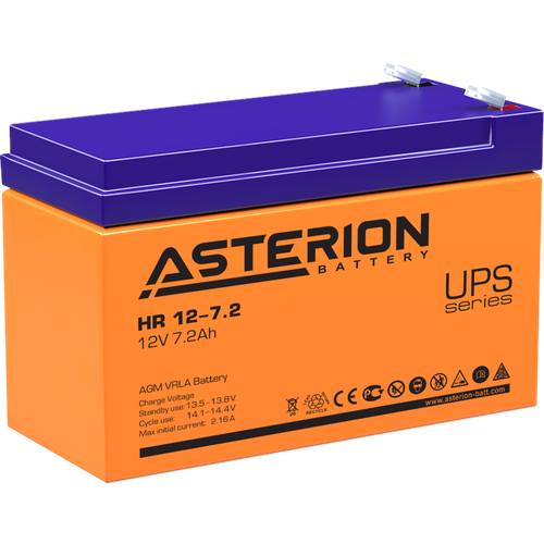 Аккумуляторная батарея Asterion (HR 12-7.2 F1)