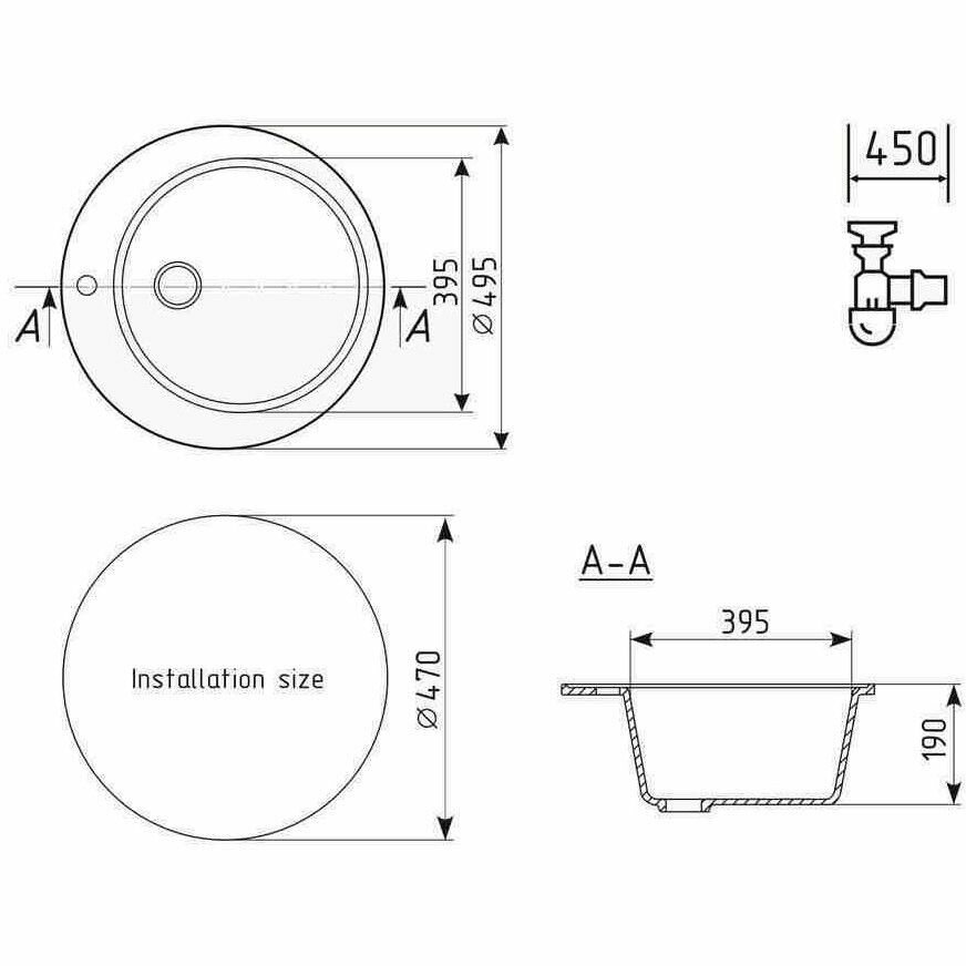 Мойка кухонная Ulgran U-405-341 - фото №14