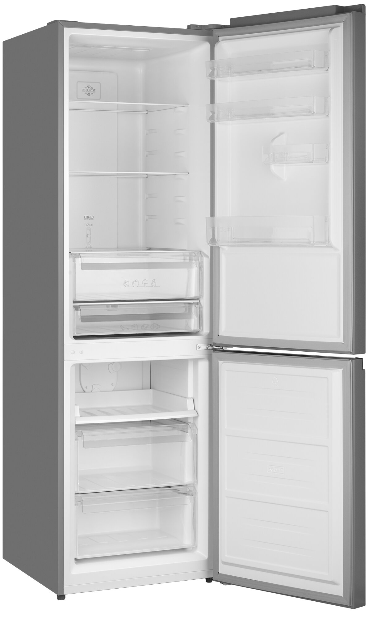 Отдельностоящий холодильник с инвертором Weissgauff WRK 2000 Total NoFrost Inverter Black Glass - фотография № 6