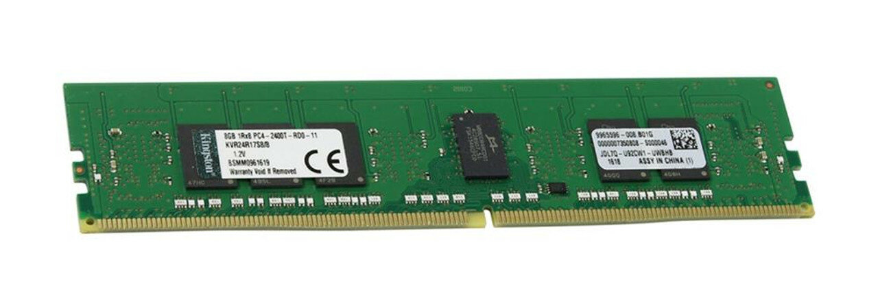 Модуль памяти Kingston 8GB DDR4 ECC Reg PC4-19200 2400MHz CL17 1Rx8 (KVR24R17S8/8)