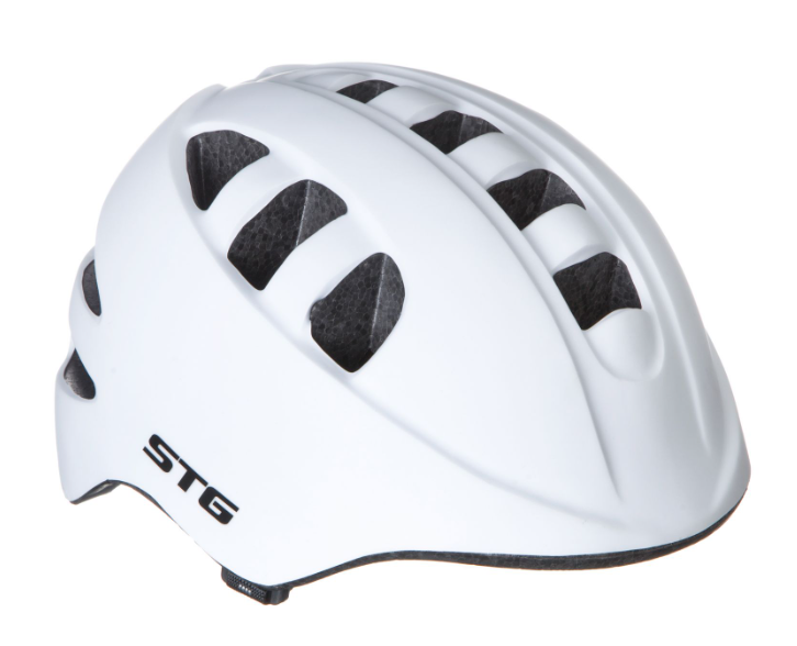 Шлем STG , модель MA-2-W , размер M(52-56)cm белый, с фикс застежкой. C Фонариком в застежке Х98572