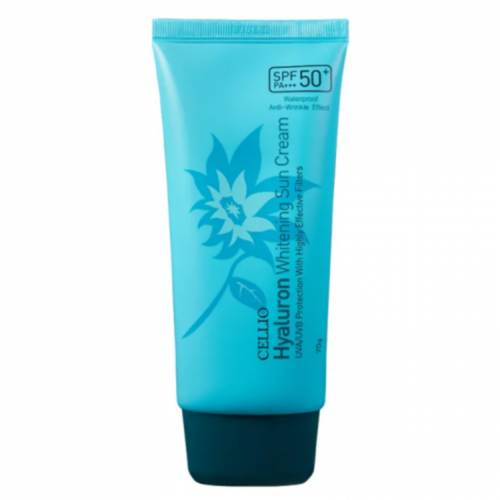 Cellio Крем солнцезащитный с гиалуроновой кислотой - Hyaluron whitening sun cream SPF50PA 70мл 777₽