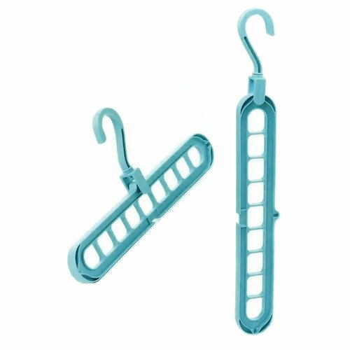 Многопортовая многофункциональная вешалка для одежды грязно-синий 2 шт 134₽