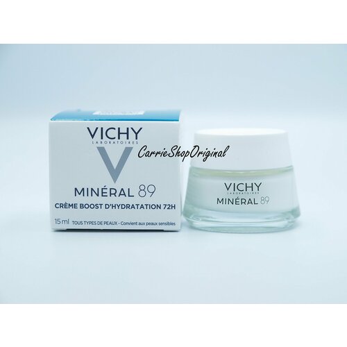 Vichy Mineral 89 Интенсивно увлажняющий крем 72ч для всех типов кожи, 15 мл