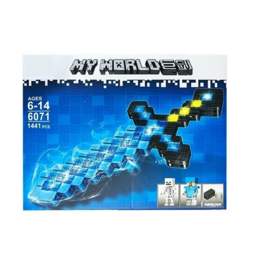 алмазный меч майнкрафт minecraft 45 см Конструктор Minecraft Алмазный Меч, 6071