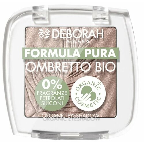 Тени для век Deborah Milano Formula Pura Ombretto Bio, тон 07 Серо-коричневый, 2,5 гр