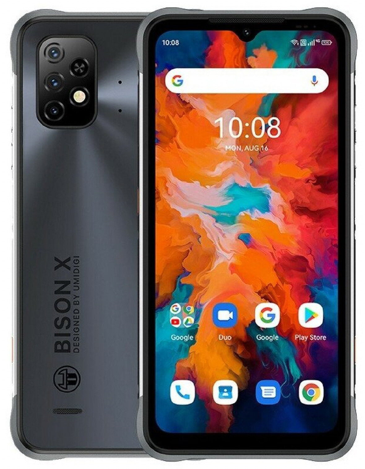 Смартфон UMIDIGI Bison X10 4/64 ГБ, Dual nano SIM, серый