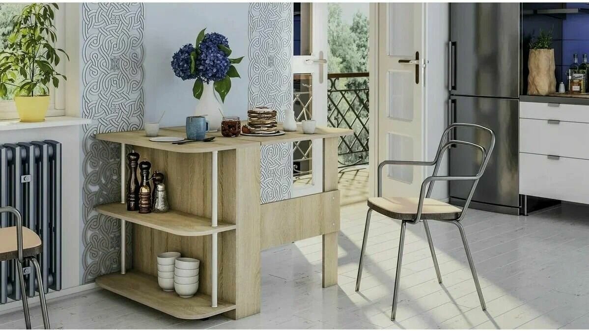 фото Стол-книжка "Бабочка" Дуб сонома