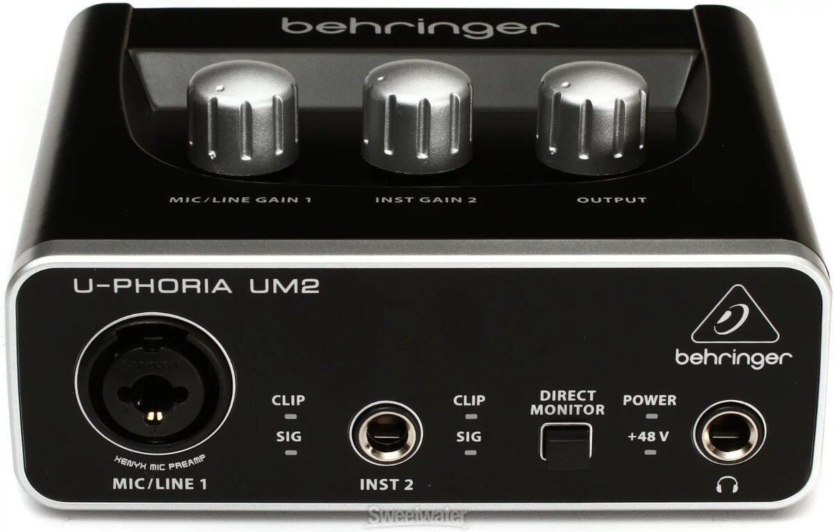 Внешняя звуковая карта BEHRINGER U-PHORIA UM2