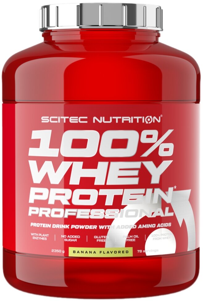 Scitec Nutrition 100% Whey Protein Professional 2350 гр (банан)