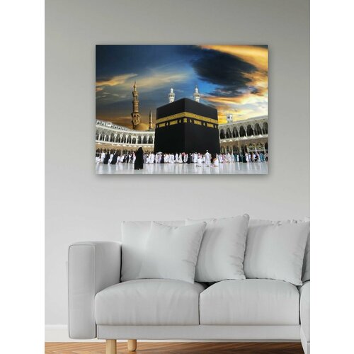 Картина на холсте 45х60 см на подрамнике Мечеть Кааба