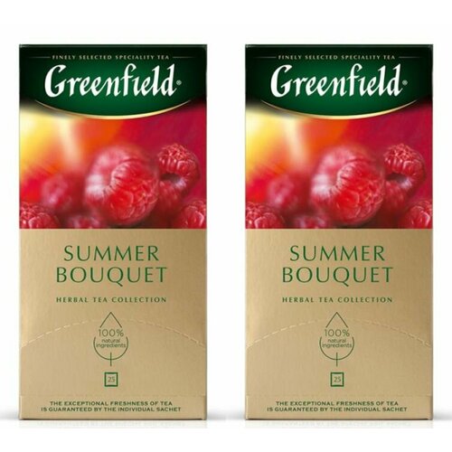 Greenfield Чайный напиток Summer Bouquet, 25 пак, 2 уп