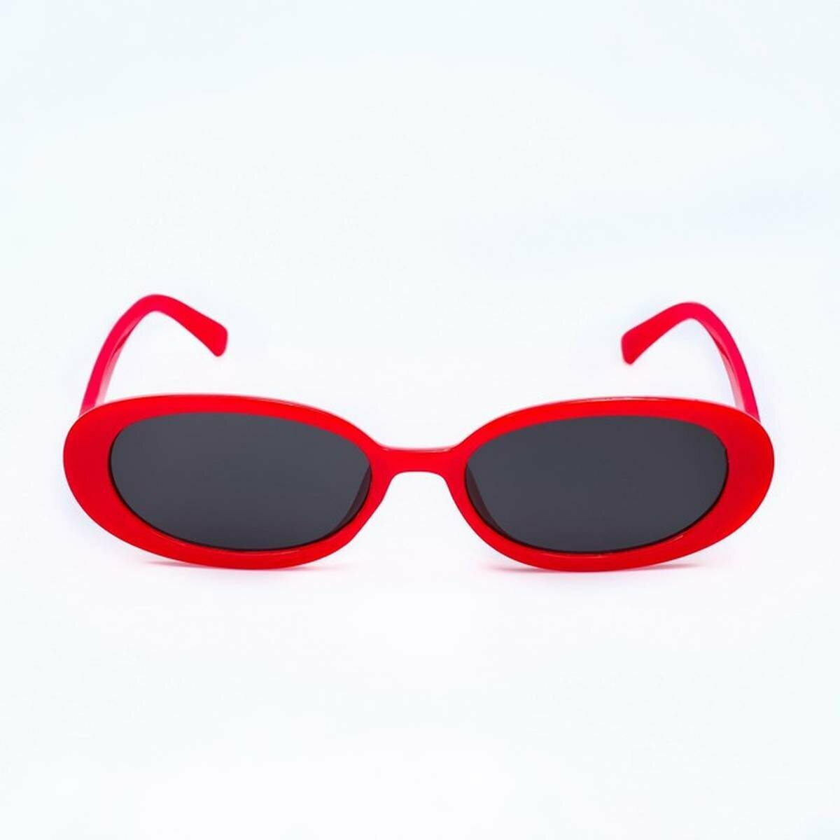 фото Очки солнцезащитные, дужка 13.6 см, линза 5.3 х 3 см, красные, 1 шт
