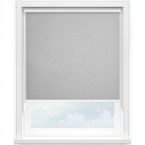 Рулонная штора FIXLINE AMIGO Blackout Лурдо Светло-серый 75*180 см