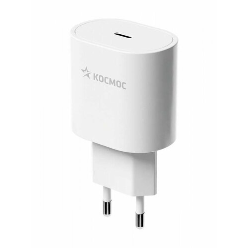 Сет адаптерзарядникблок пит Космос KHCH20WTC 220V-12-9-5V Type-C 20Вт 31A быстрая белый арт 865366 1068₽