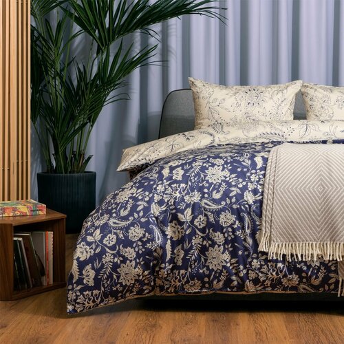 Комплект постельного белья евро Pappel Azure синий, размер евростандарт