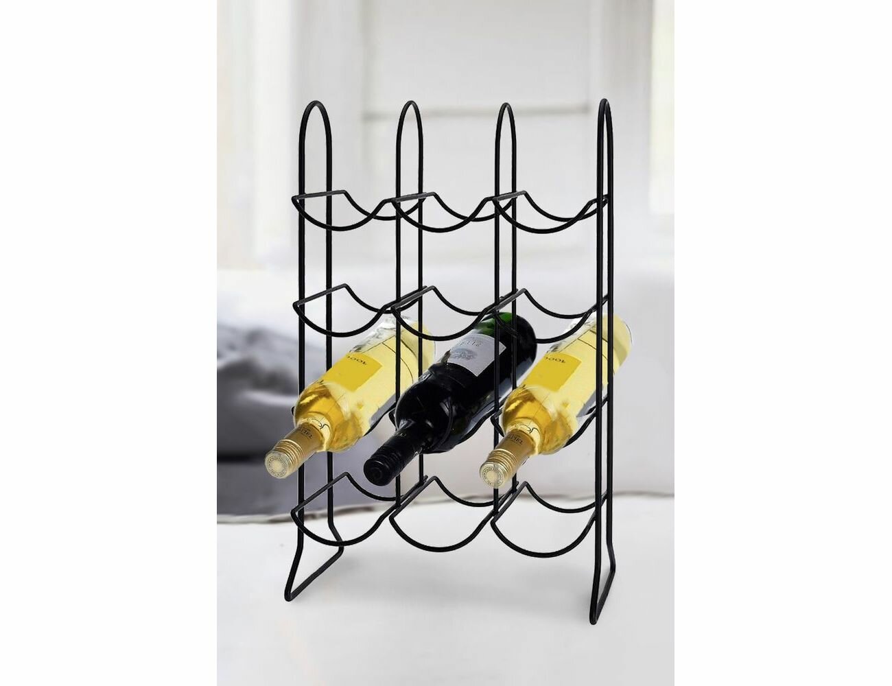 фото Подставка для бутылок классика жанра, на 12 бутылок, металлическая, 47х29 см, Koopman International C37880310