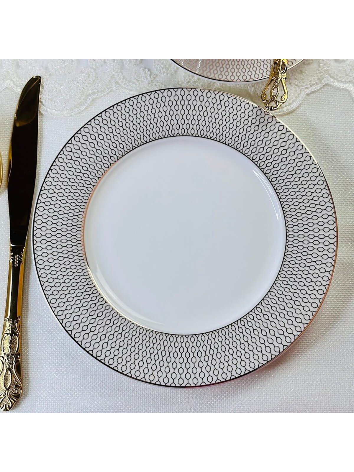 Набор тарелок на 6 персон Lenardi Севилья, из костяного фарфора, 16,5 см