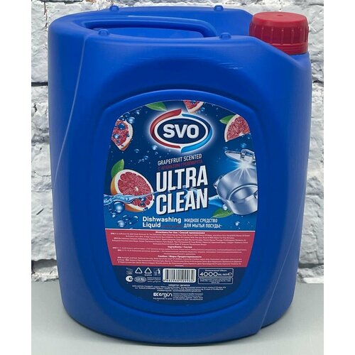 Средство для мытья посуды SVO Ultra Clean 4л с ароматом грейпфрута 1200₽