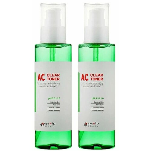 Тонер для проблемной кожи Eyenlip AC Clear Toner, 150 мл, 2 шт тоник для проблемной кожи eyenlip ac clear toner 150 мл