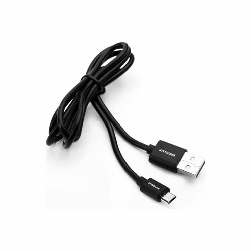 Кабель для зарядки Micro USB - USB Ergolux ELX-CDC01P-C02 промо, цвет черный, 2А, 1м, 1 шт шнур rexant штекер micro usb гнездо usb a 0 2 м черный 18 1161 2