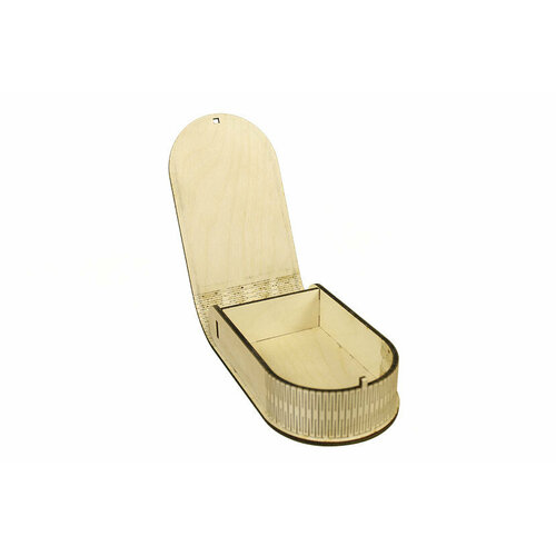 Шкатулка полукруглая 17 х 10 х 4,5 см, Серега-Мастер