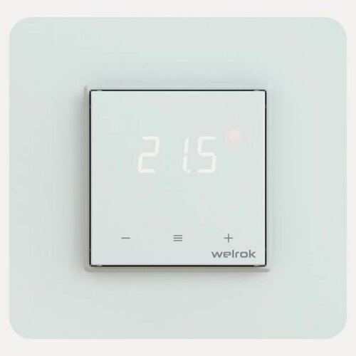 Изображение товара Терморегулятор Welrok lis для теплого пола цвет белый