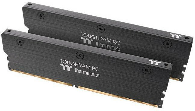 Модуль памяти 16GB Thermaltake DDR4 4400 DIMM TOUGHRAM RC Black Gaming Memory RA24D408GX2-4400C19A Non-ECC, CL19, 1.45V, Heat Shield, XMP 2.