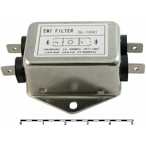 DL-1D31 1A 250V Сетевой фильтр DL-1D31 1A 250V 33 нФ 2070₽