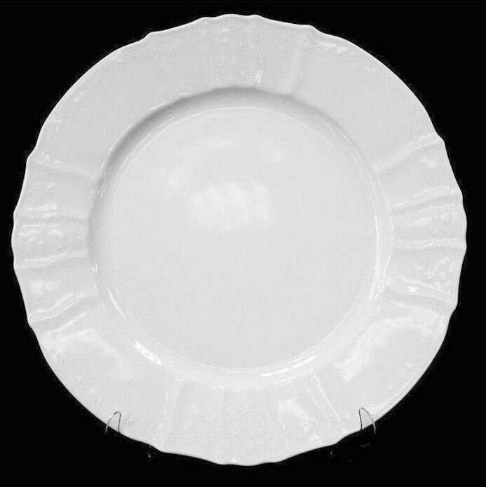 Блюдо круглое "Bernadotte" белый недекорированный , 32 см, 1 шт. Чехия