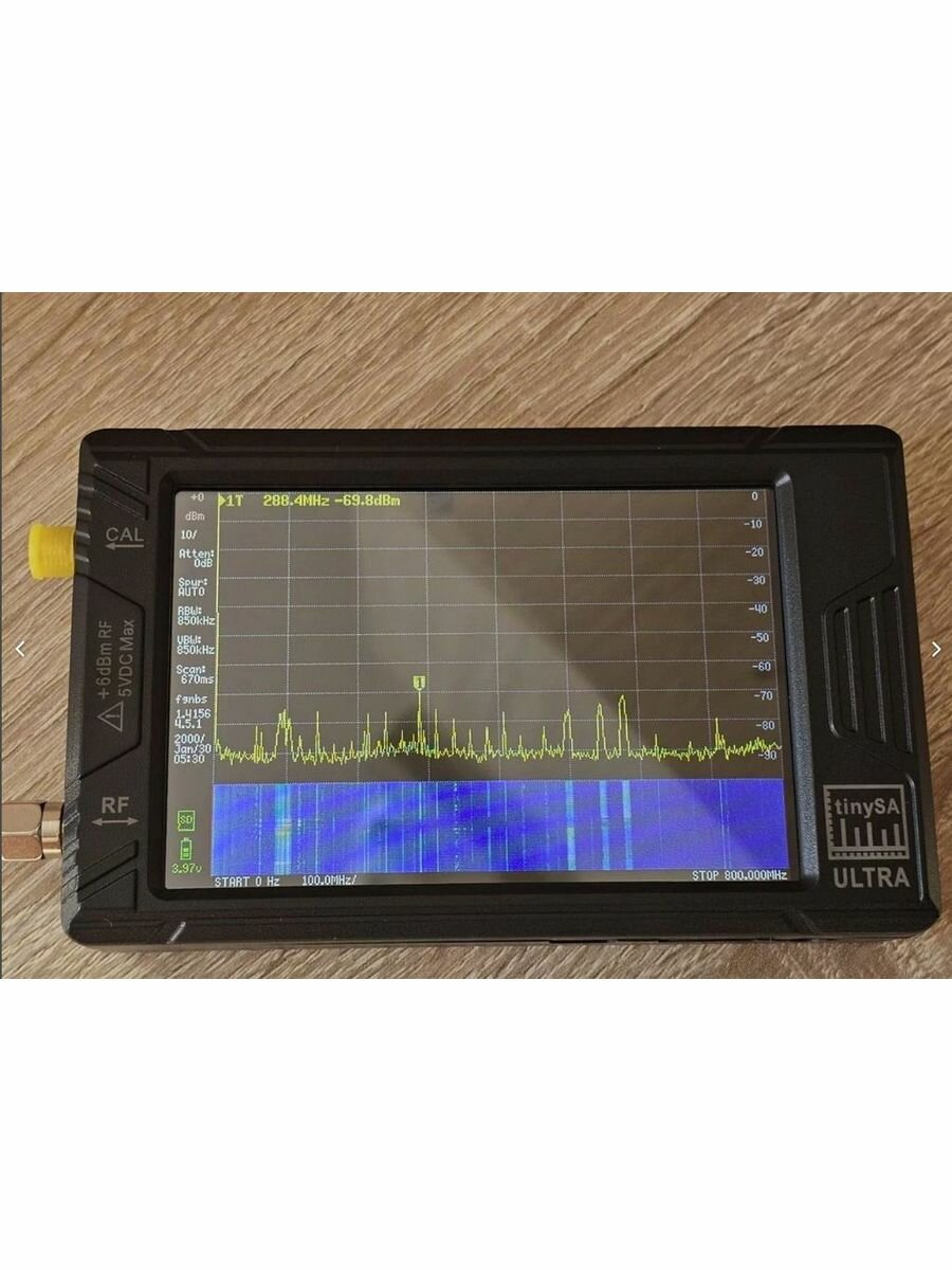 Анализатор спектра радиоволн TinySA ultra 4"